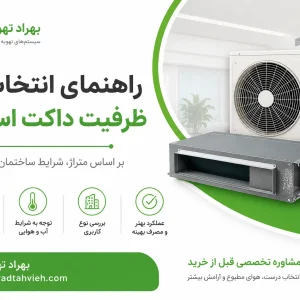 راهنمای انتخاب ظرفیت داکت اسپلیت