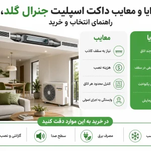 مزایا و معایب داکت اسپلیت جنرال گلد | [ راهنمای خرید کامل ]
