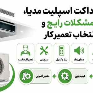 تعمیرات داکت اسپلیت مدیا، عیب یابی مشکلات رایج و راهنمای انتخاب تعمیرکار