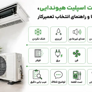 تعمیرات داکت اسپلیت هیوندایی، عیب یابی خرابی ها و راهنمای انتخاب تعمیرکار