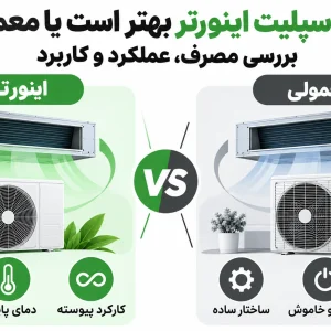 داکت اسپلیت اینورتر بهتر است یا معمولی؟ بررسی مصرف، عملکرد و کاربرد
