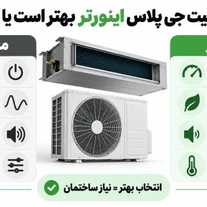 داکت اسپلیت جی پلاس اینورتر بهتر است یا معمولی؟