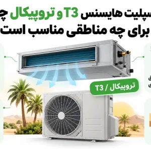 داکت اسپلیت هایسنس T3 و تروپیکال چیست و برای چه مناطقی مناسب است؟